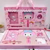 Nuevo Espejo de Maquillaje Planificador Set de Caja de Regalo Japonés Regalo de Alto Valor Estudiante Set de Cuaderno de PU Caja de Regalo