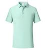 Camisa Polo Simples de Verão com Gola Lapela Camiseta de Manga Curta Masculina Camisa Cultural Personalizada com Logo Impresso Roupa de Trabalho Corporativa Feminina