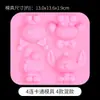 Colección de Moldes de Silicona Apretables Pata de Gato Waffle Cristal Epoxy Pegamento AB Materiales Hechos a Mano para Bricolaje Moldes para Juguetes de Comida