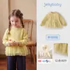 Sudadera Jerry para Bebés Niñas Otoño Nuevo Estilo Francés Moda Infantil Manga Larga Conjunto de Otoño para Bebé