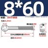 Tornillos Giratorios de Acero Inoxidable 304, Pernos Giratorios, Tornillos de Ojo de Oveja, Tornillos de Ojo de Pez, Varillas Roscadas con Agujeros, Pernos Giratorios M5-M12