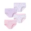 Roupa íntima infantil algodão calcinhas para meninas cueca boxer pacote com quatro pais outlet de fábrica de roupa íntima para bebês