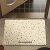 Tapete de Chão Absorvente Especial para Banheiro, Tapete Macio de Alta Qualidade de Lama de Diatomáceas para Porta de Banheiro/Vaso Sanitário Antiderrapante, Tapete de Pé Resistente a Manchas