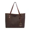 Moda Europea y Americana Elegante con Estilo Gran Capacidad Carta Impresión Simple Bolso Tote Grande para Mujer 2025 Nuevo Bolso de Hombro para Viaje