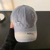 Gorra de Béisbol Retro Americana Vieja Tie-Dye Agujeros Gorra Muestra Rostro Gorra Pequeña Sombrero de Sol Infantil para Exterior Estilo Pareja