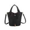 Bolsa Balde Portátil Simples Versátil Nova Primavera Estilo Coreano Ins Bolsa Transversal Feminina para o Trabalho Bolsa de Ombro Estilo Ocidental