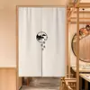 Cortinas de Puerta, Patrones de Logo Personalizados, Cortinas Colgantes para Cocinas Comerciales de Restaurantes y Tiendas de Té con Leche, Cortinas de Tela Divisorias sin Taladro