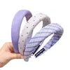 Diadema de lujo ligero sintiendo presión ambiente para el cabello diadema cara femenina accesorio para el cabello de lazo estilo retro Hong Kong pinza para el cabello tocado de alta gama