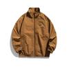 Ropa de verano del sur 2023 otoño nuevo chaqueta de color puro estampada con cuello alto chaqueta retro japonesa para exteriores para hombre