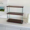 Estantería de Almacenamiento de Segunda Mano Estantería de Almacenamiento Multicapa para Escritorio Estantería en Capas para Almacenamiento de Snacks en Casa Estantería de Almacenamiento Multifuncional para Cocina