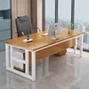 Escritorio de oficina moderno simple, escritorio de computadora para gerente, escritorio ejecutivo comercial para una persona