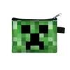 Cartera de Monedas Infantil de Minecraft Billetera Portátil Sencilla Bolsa para Monedas con Cremallera Pequeña Cartera para Auriculares