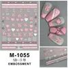 Pegatinas de Uñas con Relieve Mariposa Estilo Nacional Dibujos Animados Navidad Florales Pegatinas para Uñas de Niños Diario Funda de Teléfono Móvil Maquillaje DIY