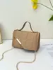 Bolso de Hombro Cruzado Pequeño Cuadrado de Tela Pu Color Sólido Moda Estilo Coreano Nuevo 2026 Acolchado de Diamante con Cadena Metálica