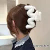Pinzas para el pelo de felpa de alta gama para otoño e invierno, pinzas de tiburón, pinzas para el pelo de lazo de gran capacidad, accesorios para el pelo de mujer para la parte posterior de la cabeza