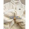 Capa Interior de Forro Polar, Abrigo de Forro Polar para Mujer, Ropa Interior de Otoño, Cárdigan con Cremallera de Lana de Cordero, Sudadera, Forro Polar Ártico