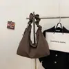 Nova Bolsa Plaid com Efeito Bufante para Mulheres Primavera 2026, Bolsa Tote de Ombro Único Transversal Grande Capacidade para o Dia a Dia, Bolsa Nuvem Fashion
