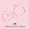 Accesorios de llavero de anillo de hierro de colores para colgantes de llavero hechos a mano con cuentas DIY, accesorios de anillo de metal semiacabados