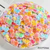 Corbata de moño colorida Resina Accesorios pequeños Hecho a mano DIY Taza de pegamento de crema Imán para refrigerador Agujero Accesorios para hebilla de zapato