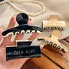 Pinza Retro de Acetato Estilo Francés, Sencilla y Elegante para el Trabajo, Pasador de Doble Cara para Peinados Recogidos, Accesorio para el Cabello de Pinza Tiburón para Mujeres