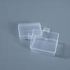 Caja de Plástico PP Rectangular Transparente Caja de Almacenamiento de Piezas Pequeñas Caja de Embalaje para Joyería Botones Calcomanías Caja para Componentes Digitales
