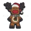 Amuletos para zapatos de muñeco de nieve navideño, Accesorios para zapatos tipo zueco de regalo de Navidad, Decoración de goma blanda de PVC Accesorios para DIY, Transfronterizo