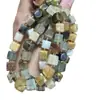 Pulsera de Cubos de Azúcar de Jade Natural al por Mayor Accesorios de Joyería de Cubos de Azúcar Cuentas Sueltas de Cubos de Azúcar