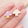 20 Estilos de Casa de Hongo con Goteo de Aceite Colgantes de Aleación de Acción de Gracias Charms para Pulsera de Collar DIY Accesorios para Llaveros
