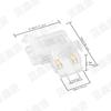 Lámpara directa de fábrica con hebilla, conector transparente, portalámparas, accesorios de iluminación, barra de luz, fuente de alimentación, conector intermedio