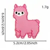 Serie Rosa Pegatinas de Tela Bordadas Flores de Dibujos Animados Parches de Moño Etiquetas Bordadas por Computadora Accesorios para Ropa Accesorios