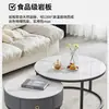 Mesa de centro de pizarra para sala de estar, mesa redonda pequeña simple, muebles de mesa de centro modernos y elegantes para apartamentos pequeños