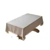 Mantel de color liso simple, impermeable, fácil de limpiar, cubierta de mesa de comedor de lujo ligero, mantel para mesa de centro de sala de estar, disponible en varios colores, directo de fábrica