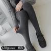 Leggings de Algodón Lisos Primavera y Otoño Terciopelo Delgado 140g 200g Leggings Grises Ropa Exterior Mate Aspecto Adelgazante Pantimedias