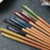 Set de Palillos de Madera Maciza con Punta para Cocina Japonesa para Hogar Hotel Palillos para Sushi de Pez Espada al Mayoreo