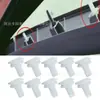 Clips de Panel de Puerta de Plástico Blanco Aplicables Transfronterizos para Ford, Sujetadores Decorativos de Plástico