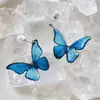 ¡Colores de verano! Pendientes pequeños de borla de flores con cuentas para mujer, pendientes de estilo bosque de vacaciones junto al mar de cuento de hadas para rostros cuadrados y redondos