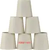 Novo Abajur de Lustre Capa de Concha Moderna Simples Sala de Estar Quarto Branco Preto Tecido Abajur Acessórios de Iluminação