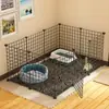Valla para mascotas para gatos y perros, recinto interior, jaula para gatos combinable libremente, jaula para perros, área de entrenamiento y aislamiento para perros pequeños y medianos