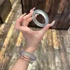 Explosiones del Libro Rojo Pulsera de Nuevo Color Jade Chino Pulsera de Cuarcita Artículos A Naturales Piedra Preciosa Azul Claro para Mujer