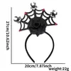 Diadema Divertida de Dibujos Animados para Halloween Accesorios para el Cabello Decoraciones para Fiesta Temática del Festival de Fantasmas Diadema de Murciélago Araña Hebilla para la Cabeza