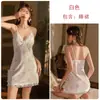 Sexy Escote en V Profundo con Abertura Talla Grande Almohadilla para el Pecho Terciopelo Estampado Espalda Descubierta Tirantes Bata de Noche Bata Exterior Conjunto de Ropa para el Hogar 6743