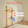 Colgador de Pared de Madera Acanalada Sueca para el Hogar Interior Multifuncional de Madera Maciza Marco de Madera Acanalada para Fitness Infantil