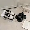 Zapatos Mary Jane de Encaje Verano Suela Gruesa Aumentadores de Altura Versátiles 2026 Ligeros Moño Celebridad de Internet Lolita Zapatos de Cuero para Mujer