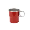 Taza portátil de acero inoxidable 304 con popote, asa con veta de madera, taza de café para exteriores, vaso de agua irrompible, taza con popote