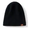 Chapéu de Tricô de Caxemira, Chapéu de Lã Unissex de Cor Pura, Chapéu para Esportes ao Ar Livre, Chapéu Quente para Montanhismo, Chapéu para Ciclismo Frio