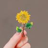 Broche de Flor de Girasol de Van Gogh Diseño de Temperamento de Alta Gama Esmalte Pin para Corsage Accesorios para Ropa