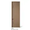 Conjunto de porta de cristal de carbono moderno para quarto, para casa e hotel, porta sem pintura, porta de alumínio-madeira, fornecimento de fábrica, porta silenciosa atacado