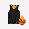 Chaleco de Terciopelo Dorado para Clima Frío Esencial de Invierno Hombres y Mujeres Ajustado Capa Base Ropa Interior Térmica Espesa Adicional Chaleco de Terciopelo Plus para Pareja