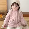 Conjunto de chaqueta acolchada para niñas, conjunto de dos piezas con capucha para invierno para bebés y niños pequeños, ropa exterior para niños, disponible para dropshipping y venta al por mayor