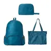 Mochila Dobrável para Exterior Multiuso Viagem Mochila de Pele Portátil Dobrável Dupla Finalidade Mochila de Presente